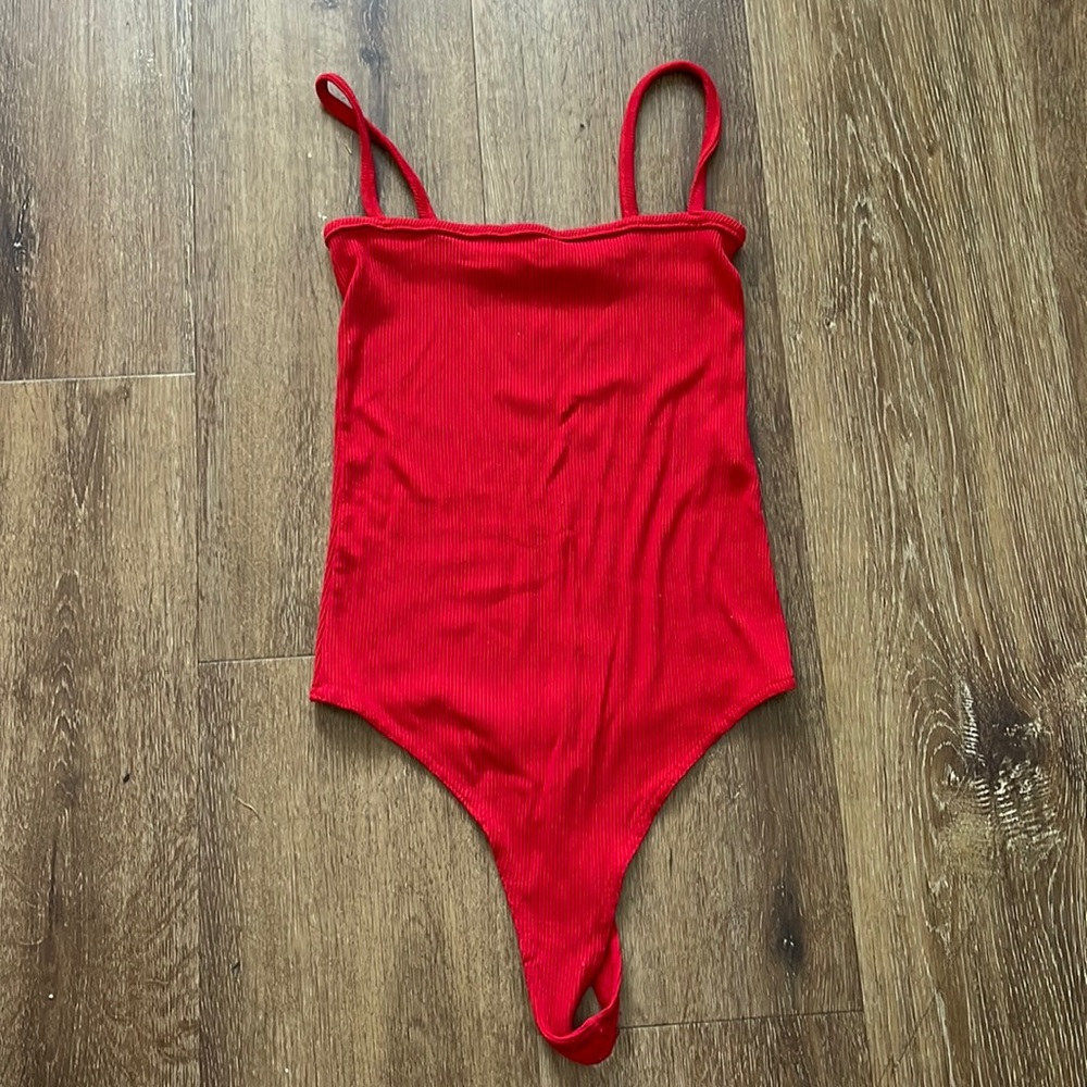 Brandy Melville Red Bodysuit!